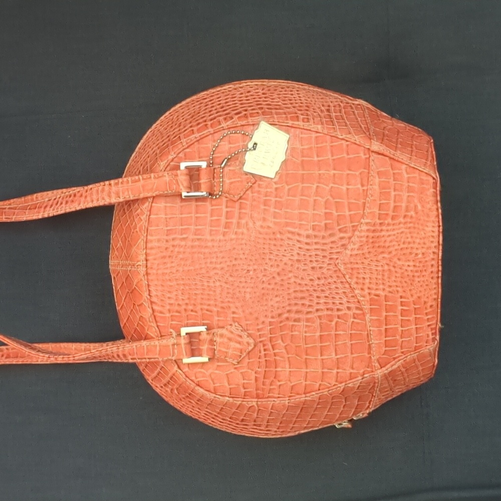Deborah Lewis Studio Coral Croc-Embossed Women's Bag.